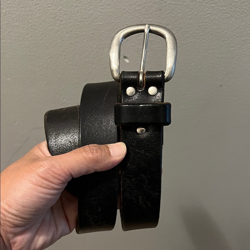 Black Leather Belt Indian Motorcycle